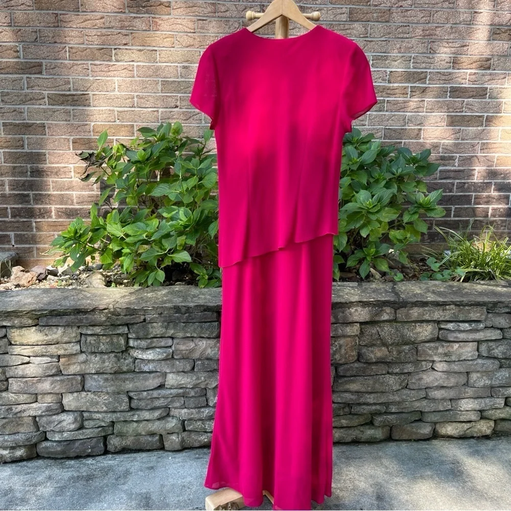 Positive Attitude Vibrant Pink Maxi Dress Size 10 - Picture 2 of 13